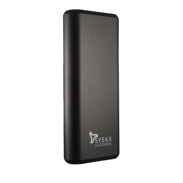 Syska 10000 mAh 18 W Power Bank (Black, Lithium Polymer, Quick Charge 3.0, Power Delivery 2.0 for Mobile)